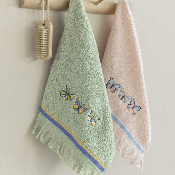 Nima Home Σετ Πετσέτες (2 x 30×50) – Midsummer Πράσινο, Ροζ shopinhome shopinhome