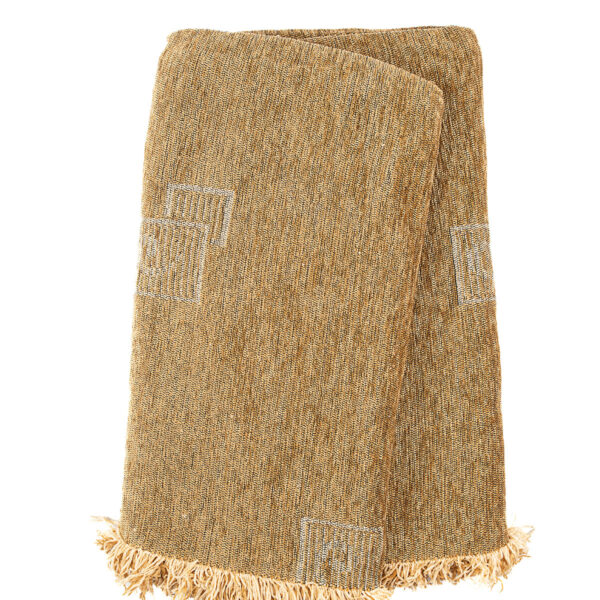 Ριχτάρι Σενίλ Ζακάρ Box Beige Μονοθέσιο shopinhome shopinhome