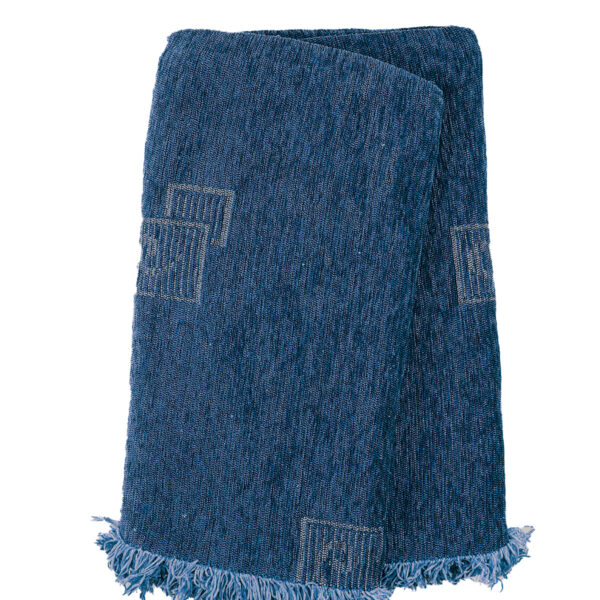 Ριχτάρι Σενίλ Ζακάρ Box Blue Διθέσιο shopinhome shopinhome