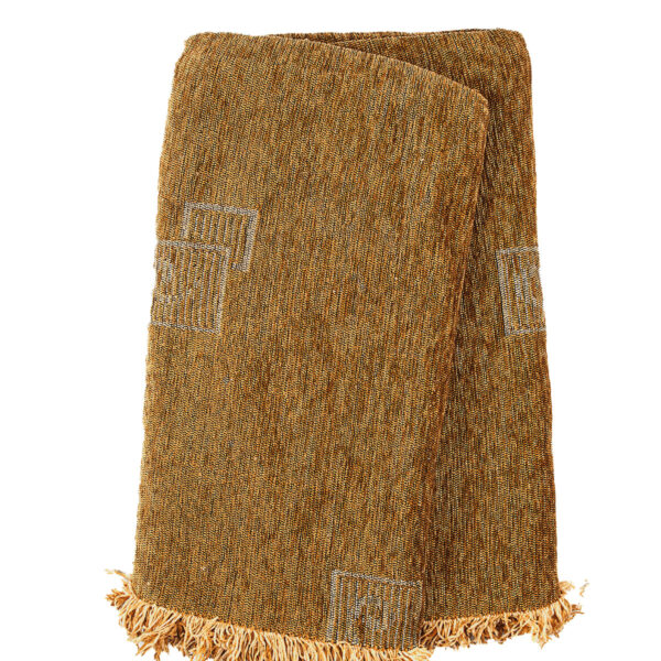 Ριχτάρι Σενίλ Ζακάρ Box Brown Διθέσιο shopinhome shopinhome