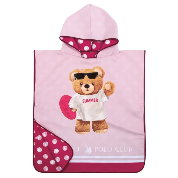 GREENWICH POLO CLUB JUNIOR ΠΟΝΤΣΟ ΘΑΛΑΣΣΗΣ 50Χ115 4039 PINK shopinhome shopinhome