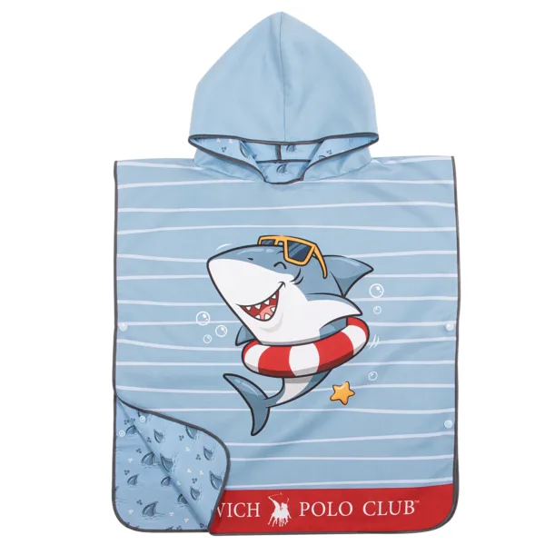 GREENWICH POLO CLUB JUNIOR ΠΟΝΤΣΟ ΘΑΛΑΣΣΗΣ 50Χ115 4044 BLUE shopinhome shopinhome