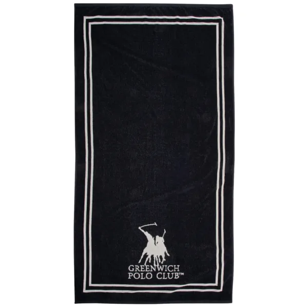 GREENWICH POLO CLUB ΠΕΤΣΕΤΑ ΘΑΛΑΣΣΗΣ 90Χ170 4049 BLACK, CREAM BEACHWEAR shopinhome