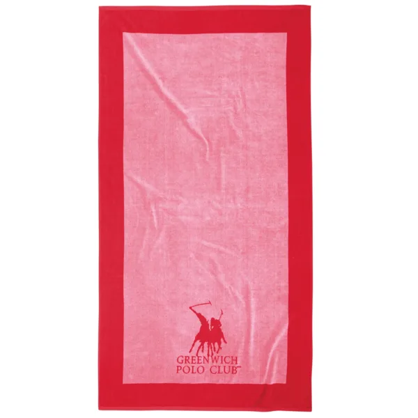 GREENWICH POLO CLUB ΠΕΤΣΕΤΑ ΘΑΛΑΣΣΗΣ 90Χ180 4000 PINK, RED BEACHWEAR shopinhome