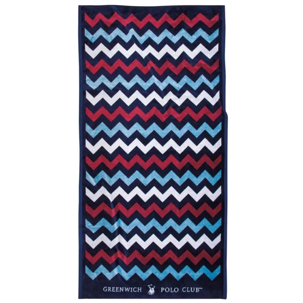 GREENWICH POLO CLUB ΠΕΤΣΕΤΑ ΘΑΛΑΣΣΗΣ 90Χ180 4008 BLUE, RED, WHITE BEACHWEAR shopinhome
