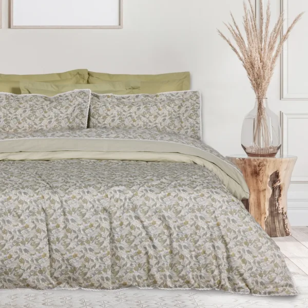DAS HOME ΚΟΥΒΕΡΛΙ KING PRESTIGE 1692 OLIVE, TAUPE shopinhome shopinhome
