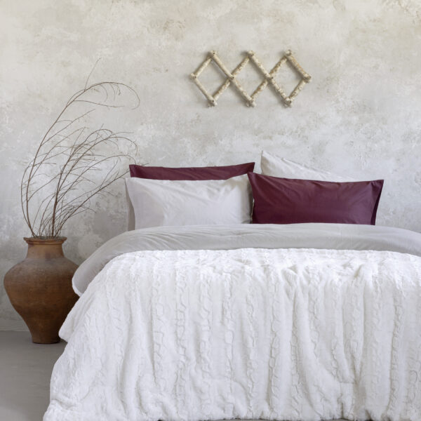 Nima Home Κουβέρτα/Πάπλωμα Υπέρδιπλο 220×240 – Velure Cream Εκρού   220×240 shopinhome shopinhome