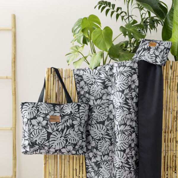 Nima Home Πετσέτα Θαλάσσης 90×160 – Tidal Μαύρο shopinhome shopinhome