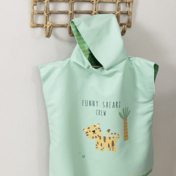 Nima Kids Πόντσο No 5/8 – Funny Safari Πράσινο shopinhome shopinhome