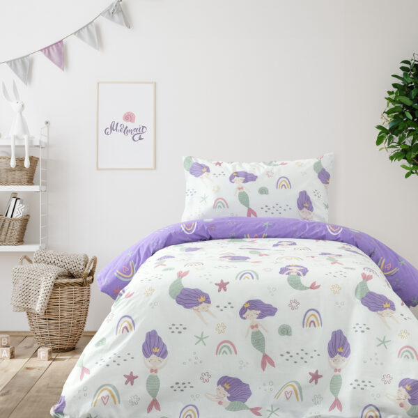Kocoon Kids Σετ Σεντόνια Μονά – Mermaid Dream    (2 x 160×260   52×72) shopinhome shopinhome