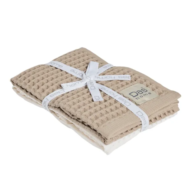 DAS HOME ΣΕΤ ΠΟΤΗΡΟΠΑΝΑ 2ΤΜΧ 40Χ60 0800 BEIGE, IVORY shopinhome shopinhome