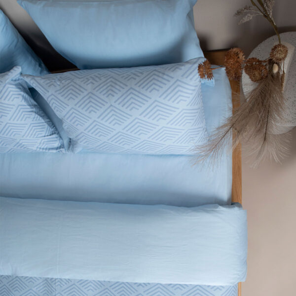 Σετ Σεντόνια Cotton Feelings 2048 Blue Υπέρδιπλο (235×270) shopinhome shopinhome