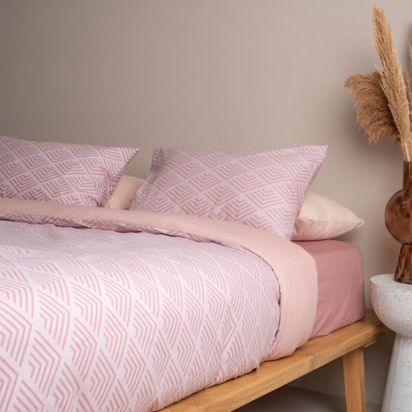 Σετ Σεντόνια Cotton Feelings 2048 Powder Υπέρδιπλο (235×270) shopinhome shopinhome