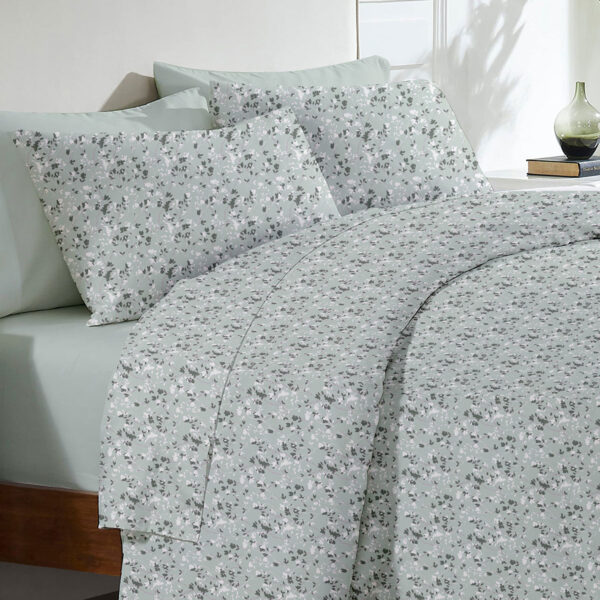 Σετ Σεντόνια Menta Εμπριμέ 320 Aqua Μονο (160×250) shopinhome shopinhome