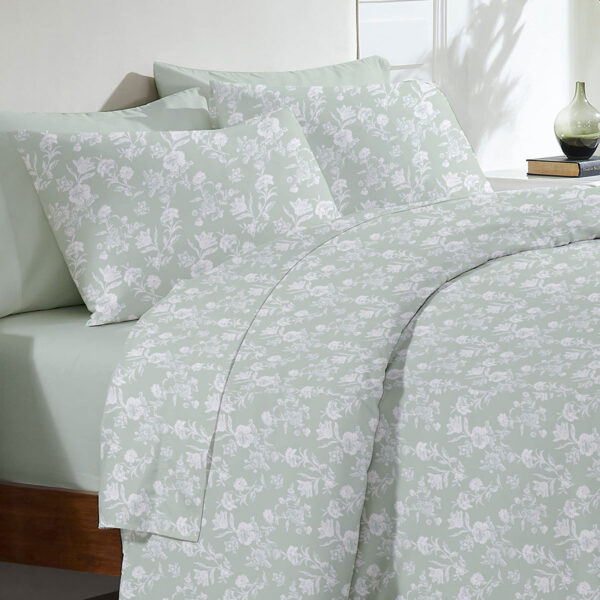 Σετ Σεντόνια Menta Εμπριμέ 340 Aqua Μονο (160×250) shopinhome shopinhome