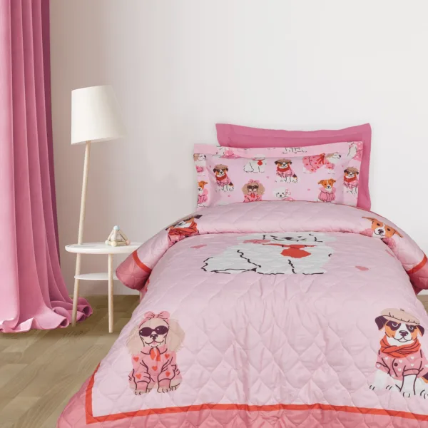 DAS KIDS ΚΟΥΒΕΡΛΙ ΜΟΝΟ 4938 PINK shopinhome shopinhome