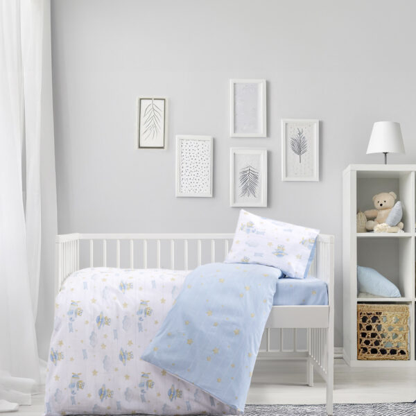 Kocoon Bebe Σετ Παπλωματοθήκη Κούνιας – Beary    (1 x 110×145   30×40) shopinhome shopinhome