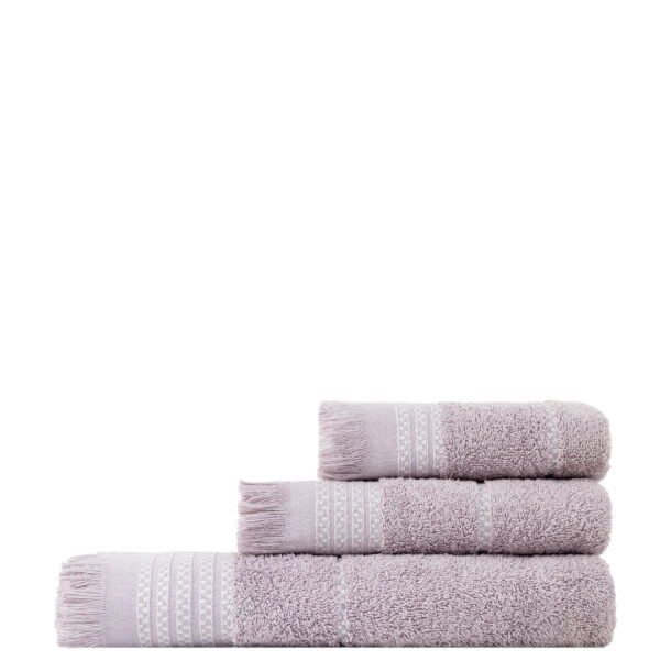 Nima Home Σετ Πετσέτες (30×50 + 50×90 + 70×140) Plush – Dusty Lilac Λιλά shopinhome shopinhome