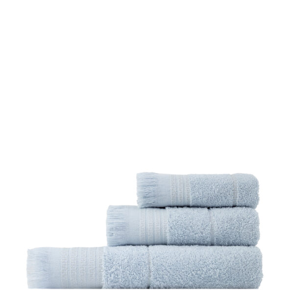Nima Home Σετ Πετσέτες (30×50 + 50×90 + 70×140) Plush – Light Blue Γαλάζιο shopinhome shopinhome