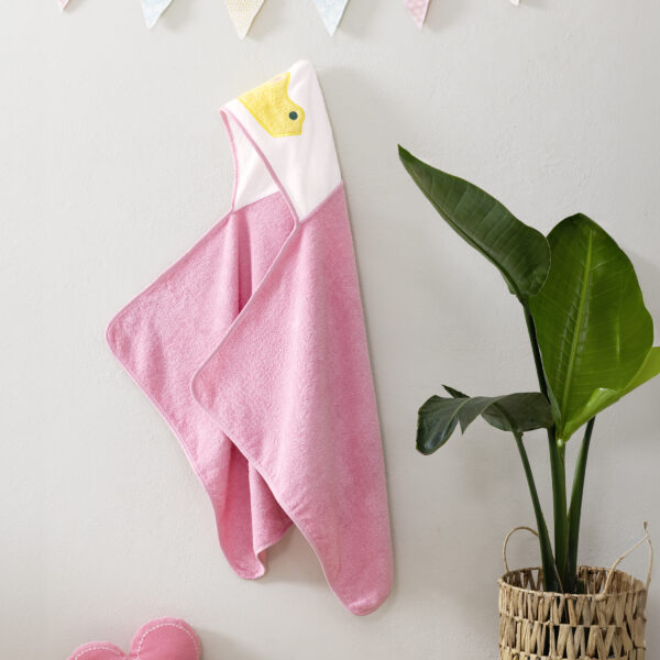 Nima Kids Παιδική κάπα 70×120 με κουκουλα – Princess Ροζ, Λευκό shopinhome shopinhome