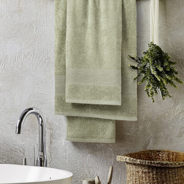 Nima Home Πετσέτα 50×90 Oasis – Olive Green Πράσινο shopinhome shopinhome