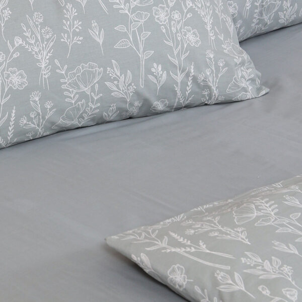 Σετ Σεντόνια Cotton Feelings 2050 Grey Διπλό με λάστιχο (150×205+30) shopinhome shopinhome