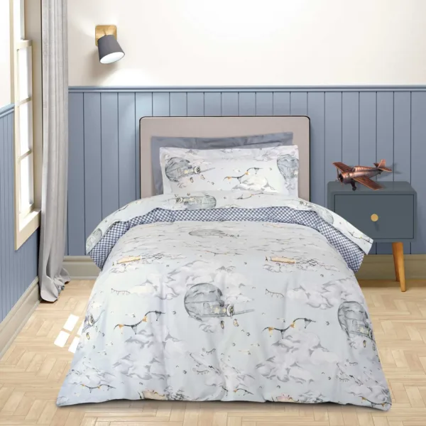 GREENWICH POLO CLUB ΣΕΤ ΣΕΝΤΟΝΙΑ ΜΟΝΑ ESSENTIAL 8852 GREY shopinhome shopinhome