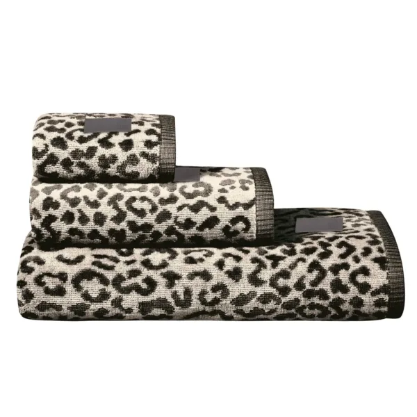 GREENWICH POLO CLUB ΠΕΤΣΕΤΑ ΜΠΑΝΙΟΥ 80Χ150 LOFT 4090 BLACK, CREAM shopinhome shopinhome