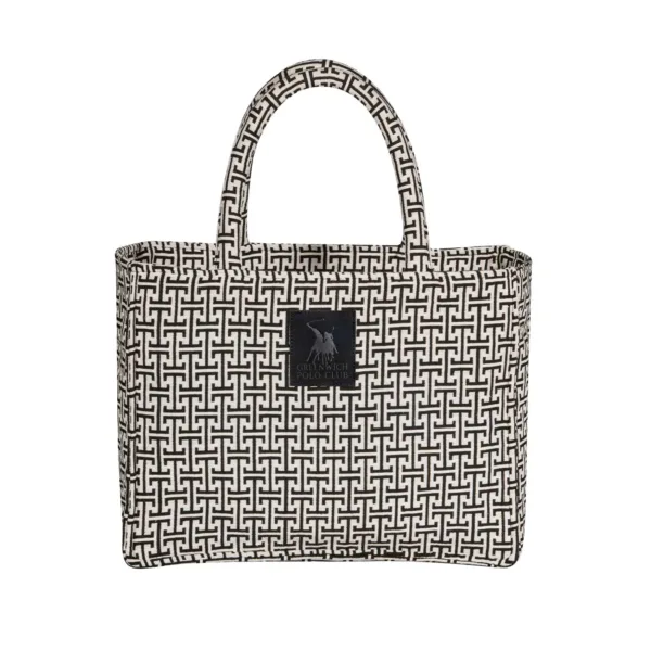 GREENWICH POLO CLUB ΤΣΑΝΤΑ ΘΑΛΑΣΣΗΣ 36X28 ESSENTIAL 4056 BLACK, GREY BEACHWEAR shopinhome