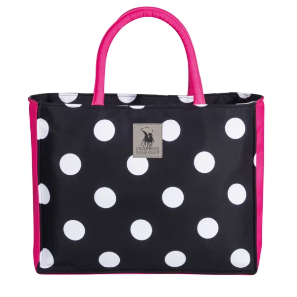 GREENWICH POLO CLUB ΤΣΑΝΤΑ ΘΑΛΑΣΣΗΣ 46X36 ESSENTIAL 4068 BLACK, FUSCHIA BEACHWEAR shopinhome