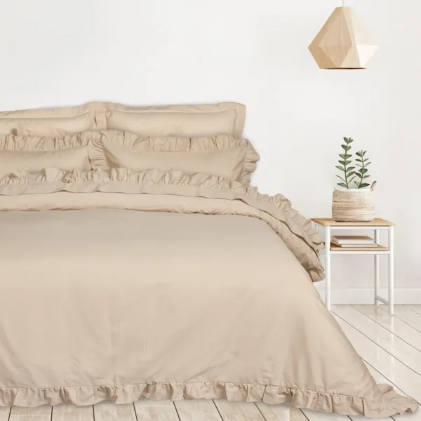 DAS HOME ΣΕΤ ΠΑΠΛΩΜΑΤΟΘΗΚΗ ΥΠΕΡΔΙΠΛΗ DAILY 3168 TAUPE shopinhome shopinhome