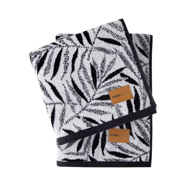 Nima Home Πετσέτα 50×90 – Fiji Μαύρο, Άσπρο shopinhome shopinhome