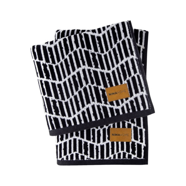 Nima Home Πετσέτα 50×90 – Lavy Μαύρο, Άσπρο shopinhome shopinhome