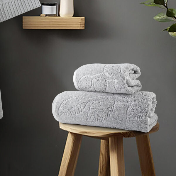 Nima Home Σετ Πετσέτες (50×90 + 70×140) – Serenity Gray Γκρι shopinhome shopinhome