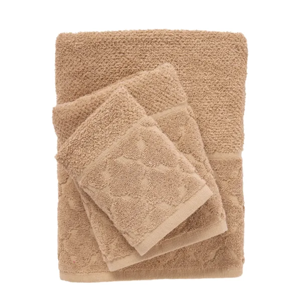 DAS HOME ΣΕΤ ΠΕΤΣΕΤΕΣ 3ΤΕΜΑΧΙΩΝ BEST 0792 TAUPE shopinhome shopinhome