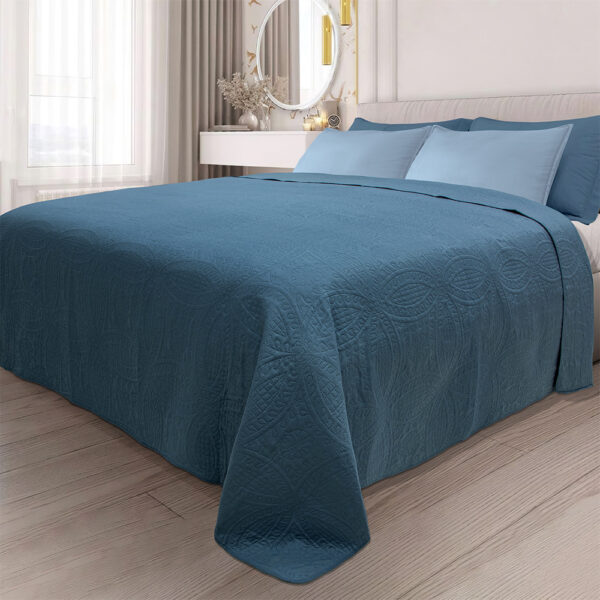 LINO ΚΟΥΒΕΡΛΙ LIGERO DPETROL 220X240 shopinhome shopinhome