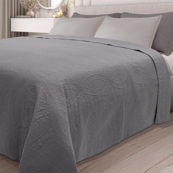 LINO ΚΟΥΒΕΡΛΙ LIGERO GREY 220X240 shopinhome shopinhome