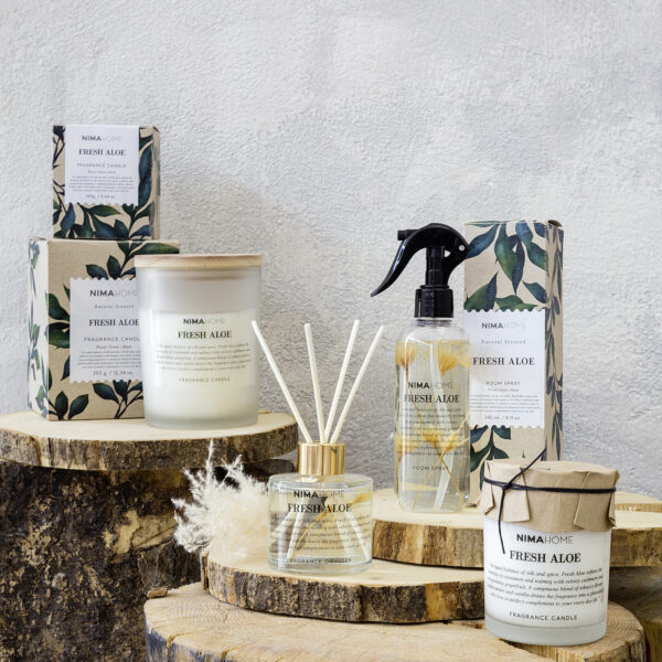 NIMA Home Αρωματικό Κερί 160gr – Fresh Aloe Deco shopinhome