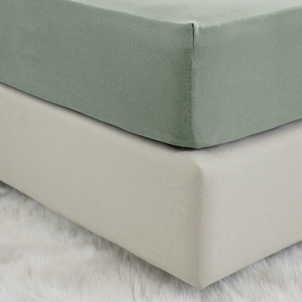 Nima Home Σεντόνι Ημίδιπλο με Λάστιχο – Tender Rock Green Πράσινο     120×200+40 shopinhome shopinhome