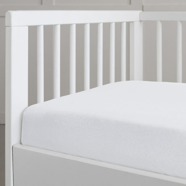 Nima Bebe Σεντόνι Κούνιας με Λάστιχο – Tender White Λευκό     70×140+15 shopinhome shopinhome