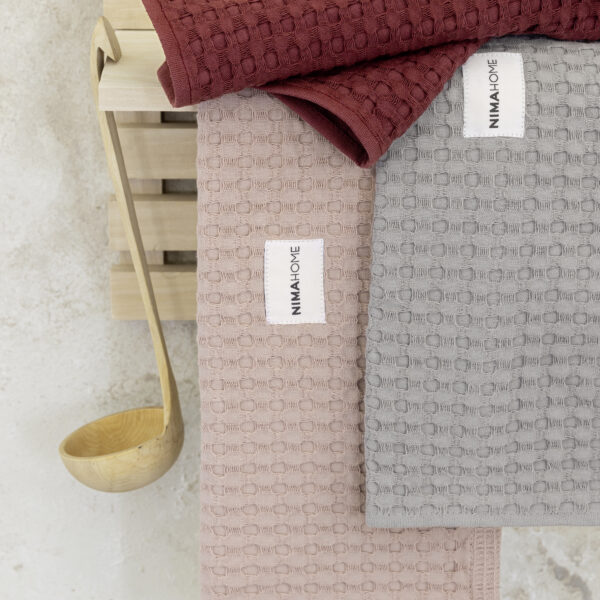 Nima Home Σετ Πετσέτες Κουζίνας (3 x 50×70) – Super Γκρι, Πράσινο, Μπεζ shopinhome shopinhome