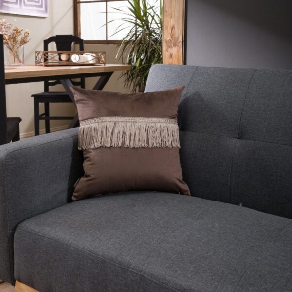 Μαξιλαροθήκη Velvet 03 Με Κρόσι – 30x50cm με γέμιση shopinhome shopinhome