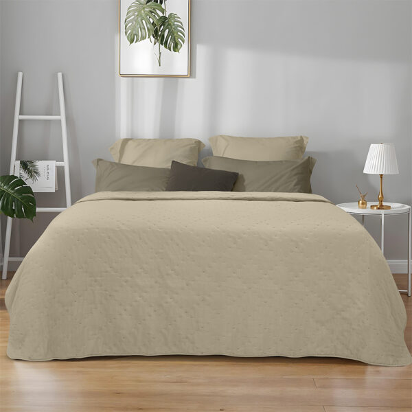 LINO ΚΟΥΒΕΡΛΙ LIPE BEIGE 160Χ220 Lino shopinhome