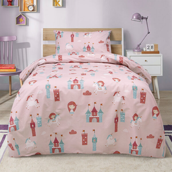 LINO ΠΑΙΔΙΚΑ ΣΕΤ ΣΕΝΤΟΝΙΑ CLOUD KINGDOM PINK 170X260 Lino shopinhome
