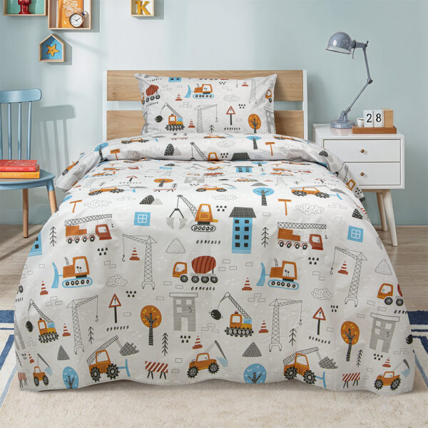 LINO ΠΑΙΔΙΚΑ ΣΕΤ ΣΕΝΤΟΝΙΑ PLAYGROUND TOWN GREY 170X260 Lino shopinhome