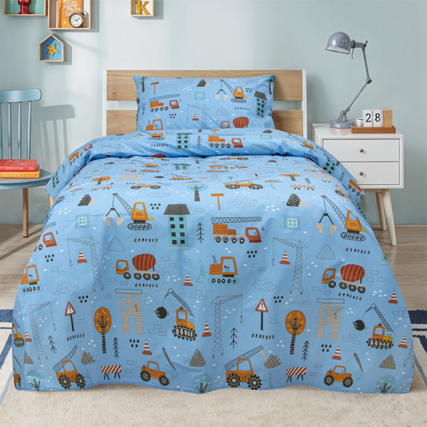 Παιδικά Σετ Σεντόνια (170×260) Playground Town Πετρόλ Lino shopinhome