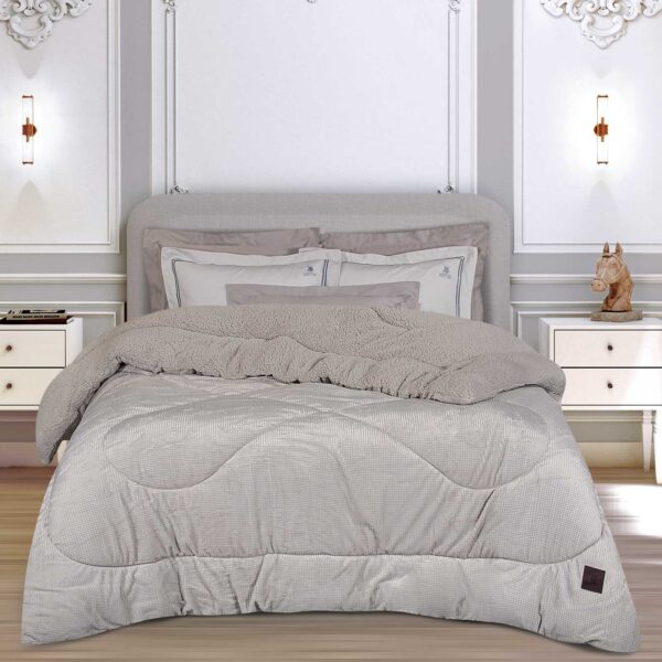 GREENWICH POLO CLUB ΚΟΥΒΕΡΤΟΠΑΠΛΩΜΑ ΜΟΝΟ ESSENTIAL 3955 ICE GREY shopinhome shopinhome