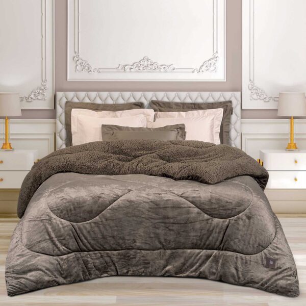 GREENWICH POLO CLUB ΚΟΥΒΕΡΤΟΠΑΠΛΩΜΑ ΜΟΝΟ ESSENTIAL 3958 TAUPE shopinhome shopinhome