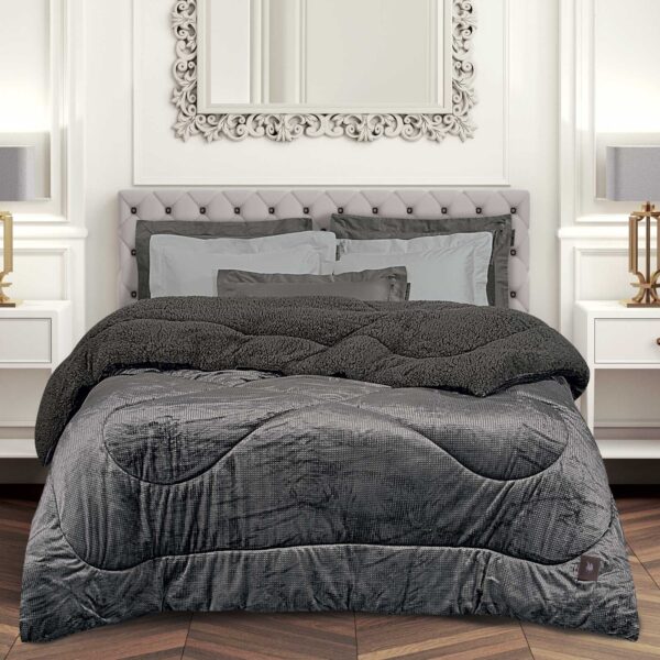 GREENWICH POLO CLUB ΚΟΥΒΕΡΤΟΠΑΠΛΩΜΑ ΥΠΕΡΔΙΠΛΟ ESSENTIAL 3956 GREY shopinhome shopinhome