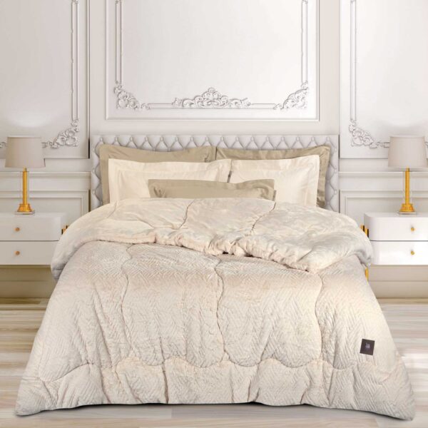GREENWICH POLO CLUB ΚΟΥΒΕΡΤΟΠΑΠΛΩΜΑ RABBIT FAUX FUR KING ESSENTIAL 3952 IVORY shopinhome shopinhome